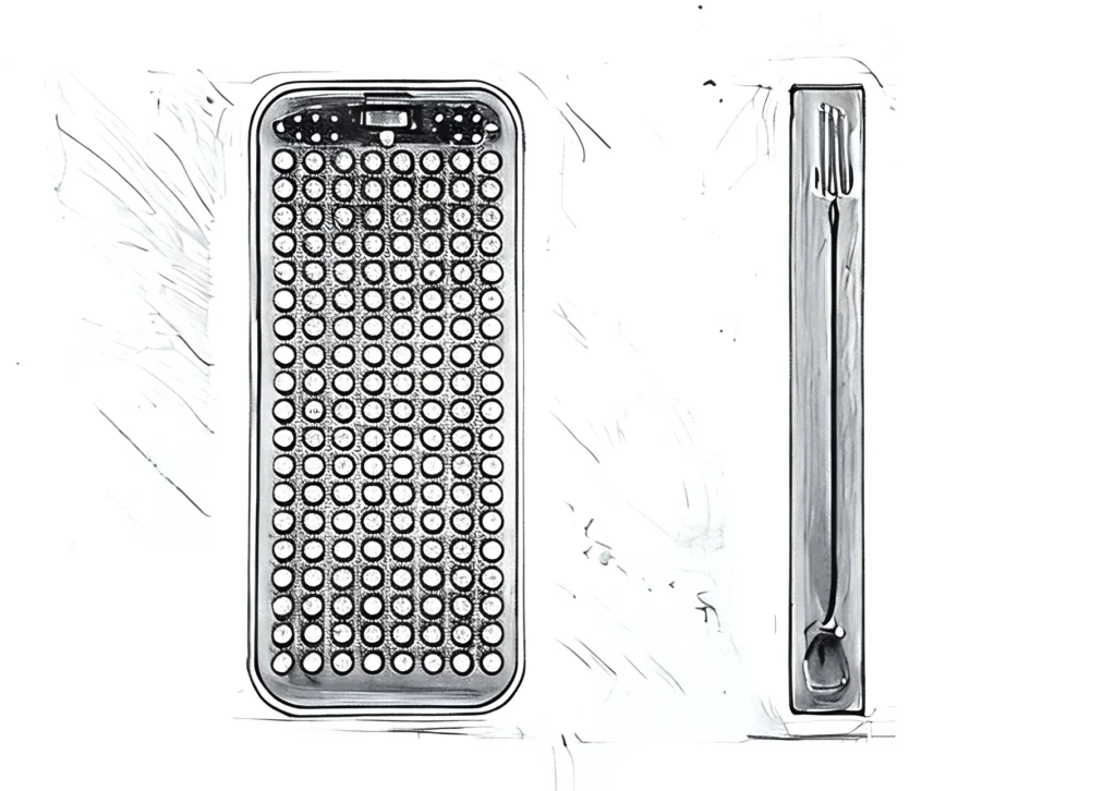 Sketch drawing of the lumavit home plus device